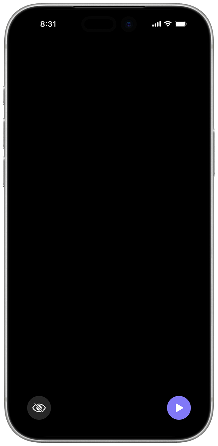 Bapum app on iPhone in dark mode